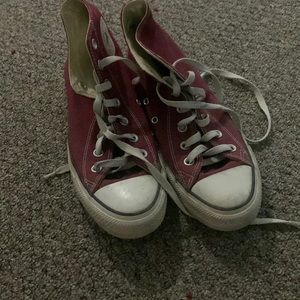 maroon converse high tops